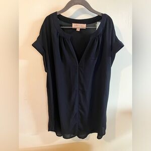 Philosophy Sheer navy blue top. XS like new condition